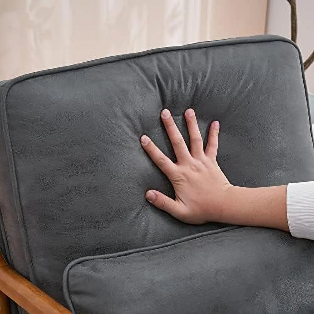 White Teddy Fleece Accent Chairs Set of 2 Upholstered Armchairs P30025