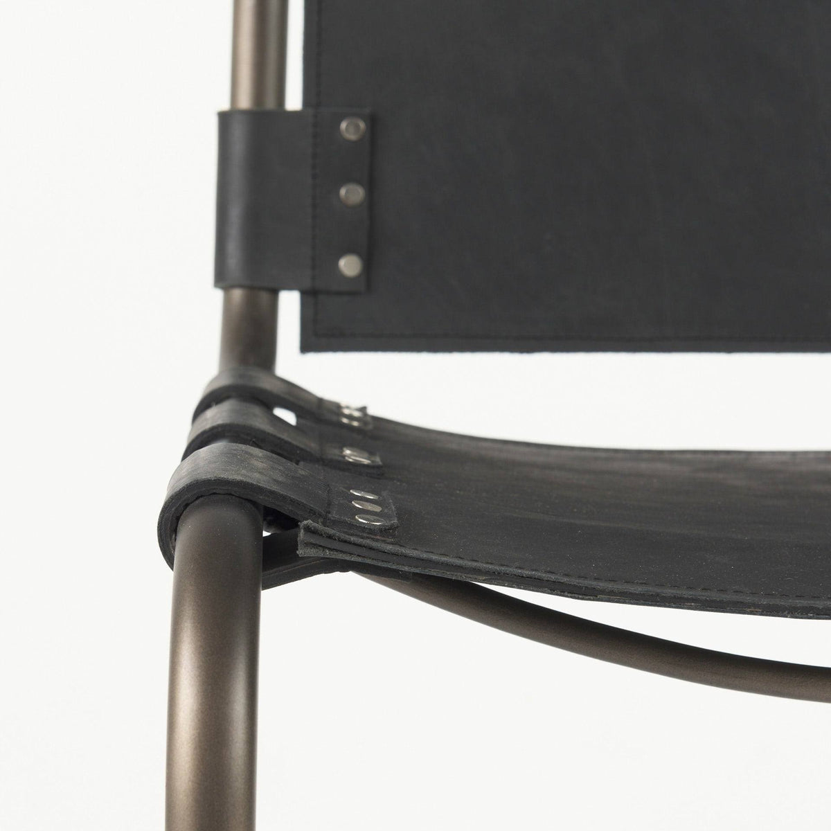 Black Leather Counter Stool Z4960