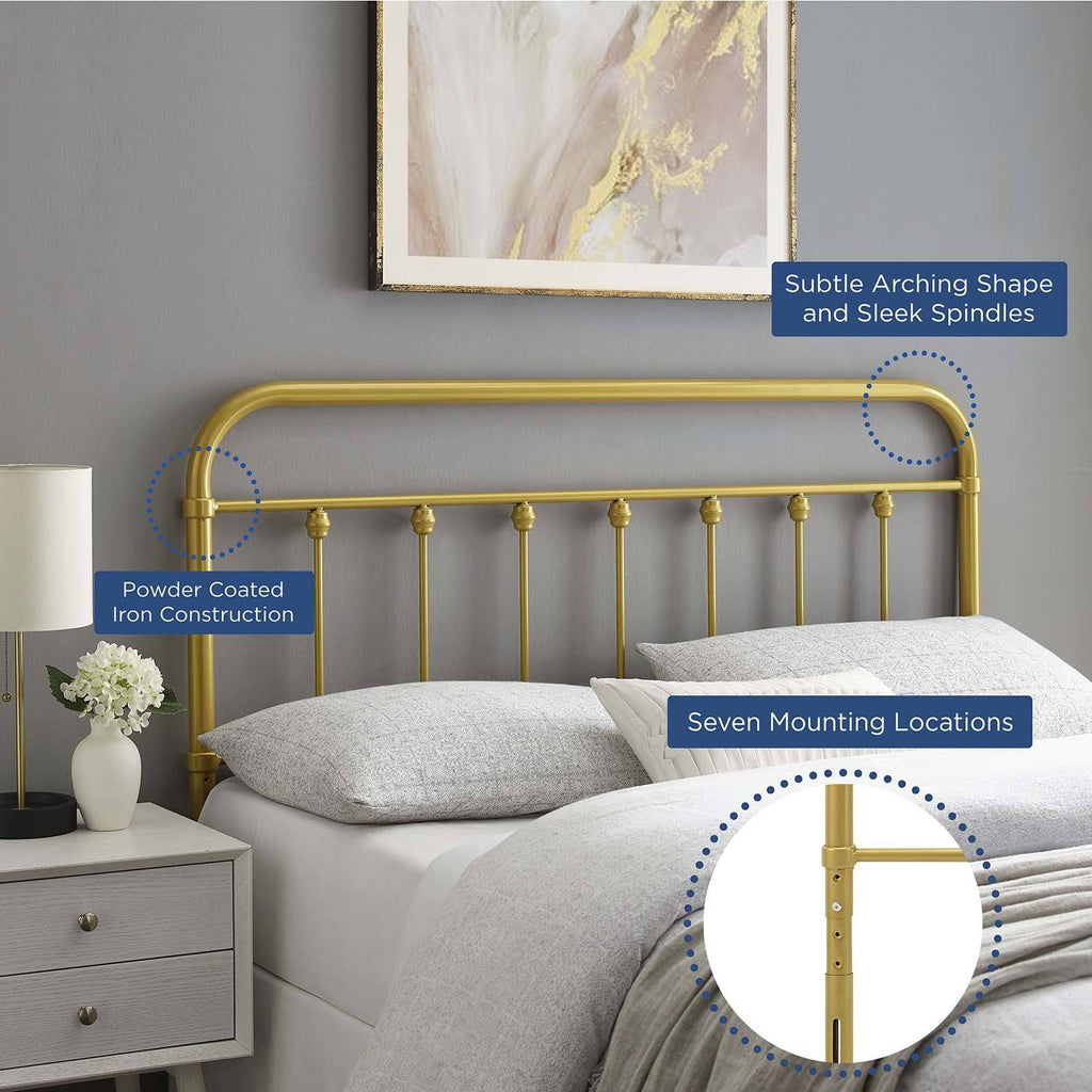 Gold King Metal Headboard Q8999