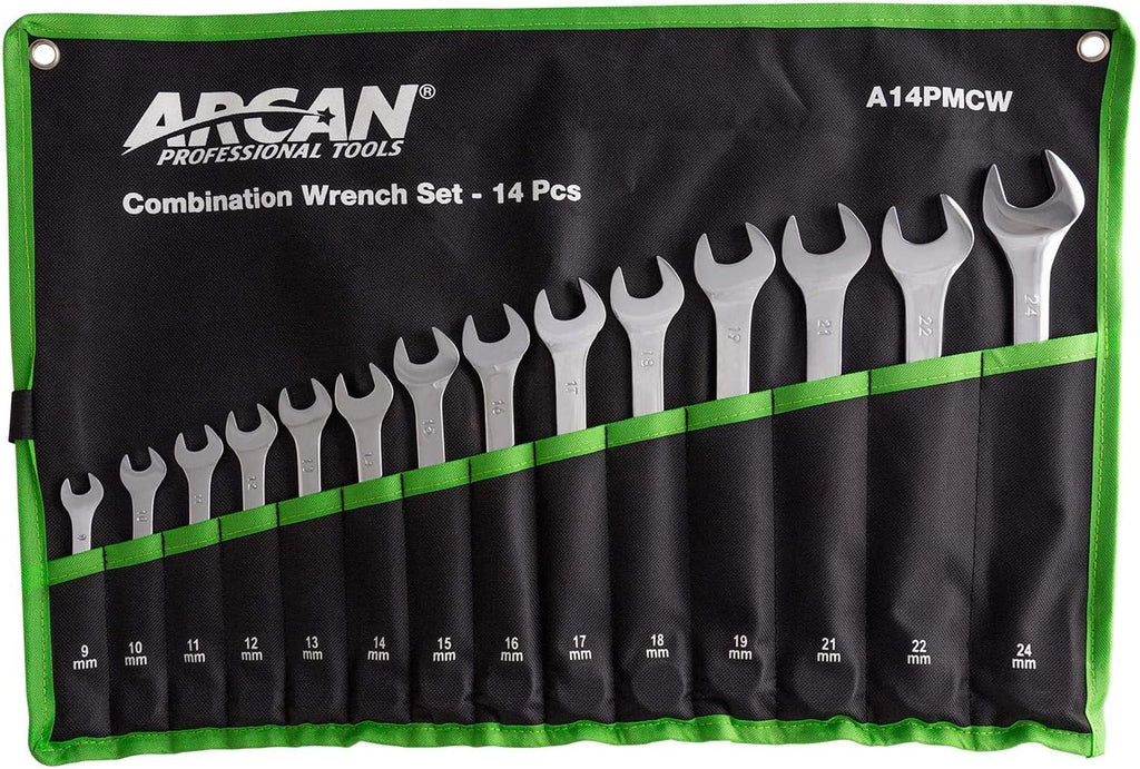 Metric Combination Wrench Set, 14-Piece O547