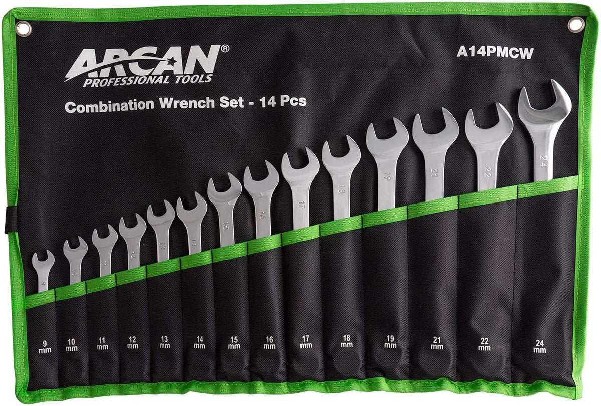 Metric Combination Wrench Set, 14-Piece O547