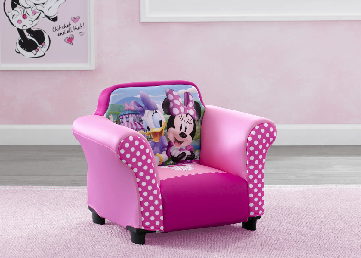 Kids Upholstered Chair with Sculpted Plastic Frame K82398