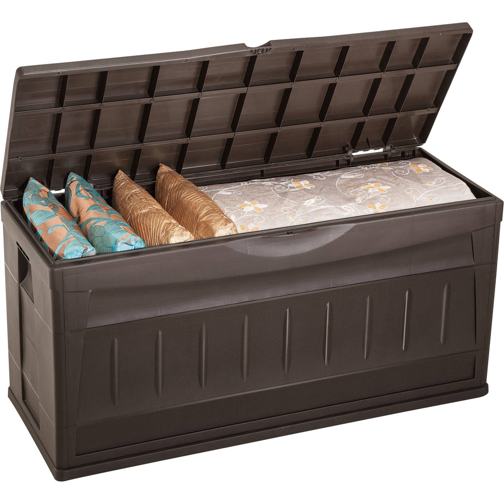 Brown Plastic Storage Deck Box F58861