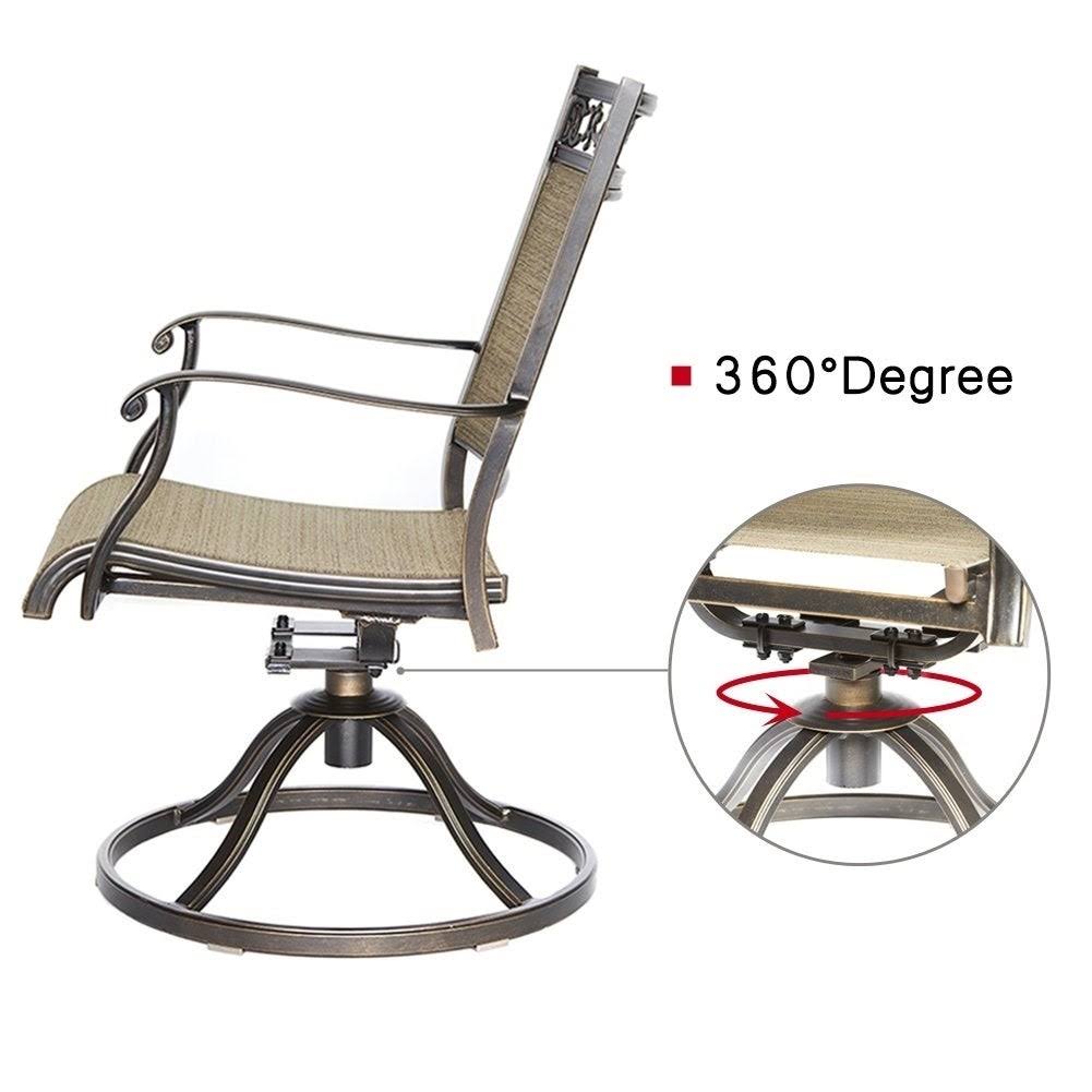 Swivel Rocker Patio Dining Chair 2 PC H556073