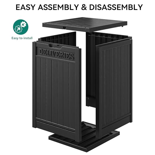Brown Double-Wall Resin Outdoor Storage Box Q78945