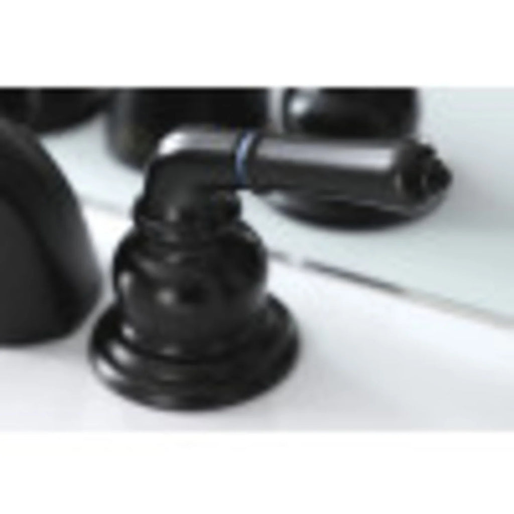 Matte Black Mini-Widespread Bathroom Faucet F286