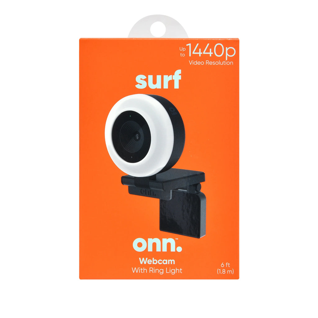 White & Black Webcam with Ring Light T8501