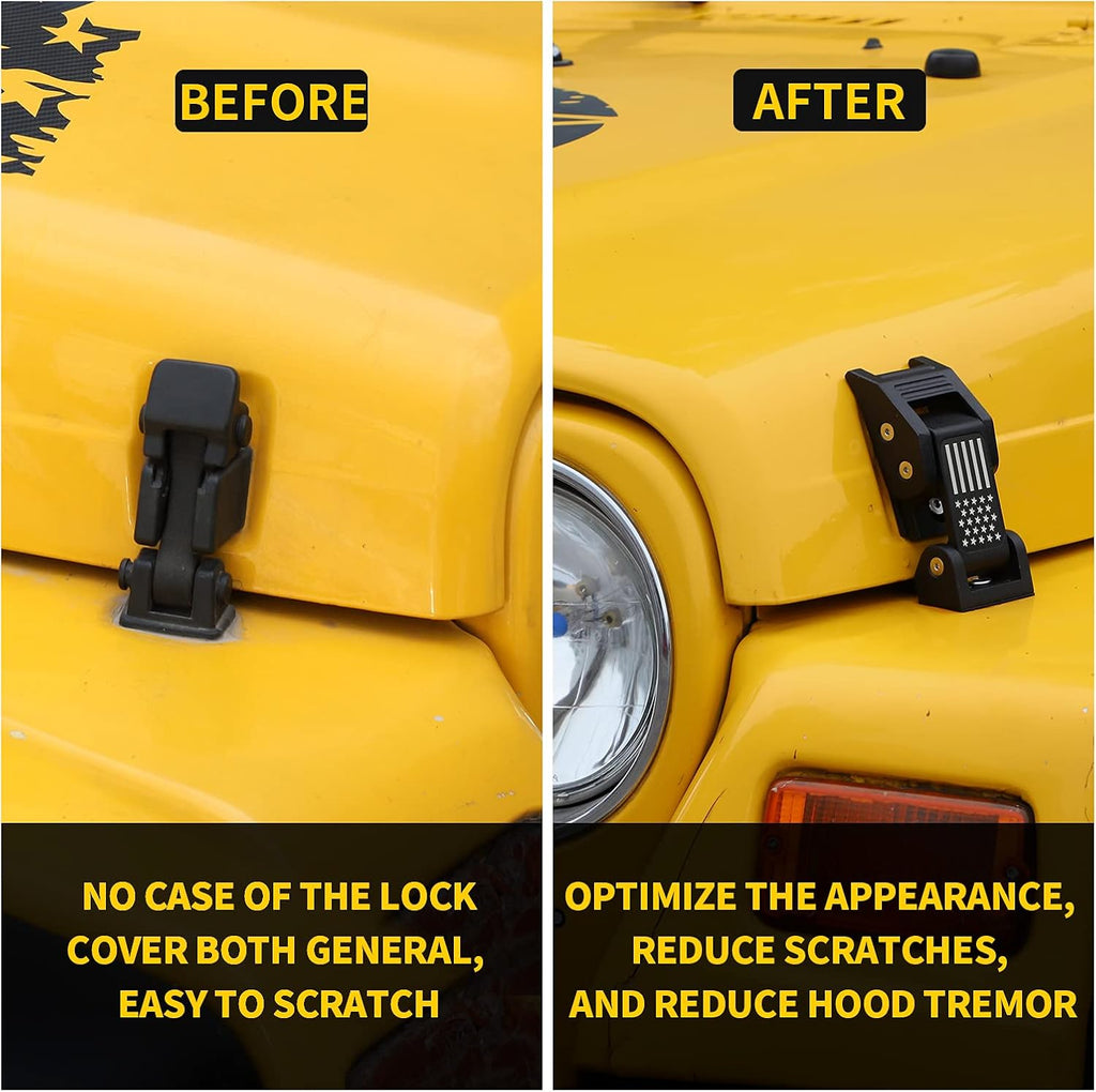 American Flag Hood Latches Aluminum Hood Catch T360249