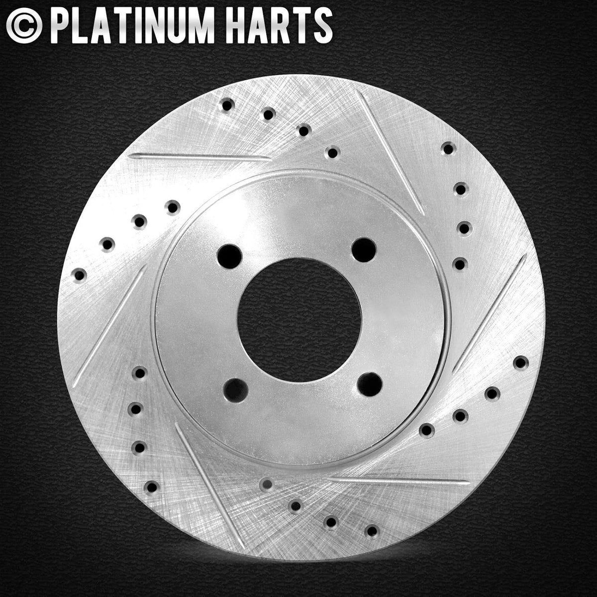 Platinum Drill/Slot Disc Brake Rotors and Heavy Duty Pad T3577
