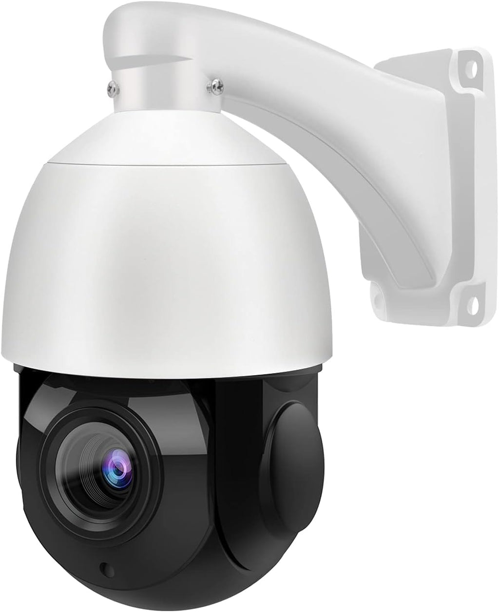 Outdoor 8MP PTZ PoE IP Camera Speed Dome with 18x Optical Zoom 30x Digital Zoom, 165ft IR Night Vision, IP66 Q21193