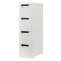 Rolling Cart Organizer with Wheels Narrow Storage Cabinet A785707