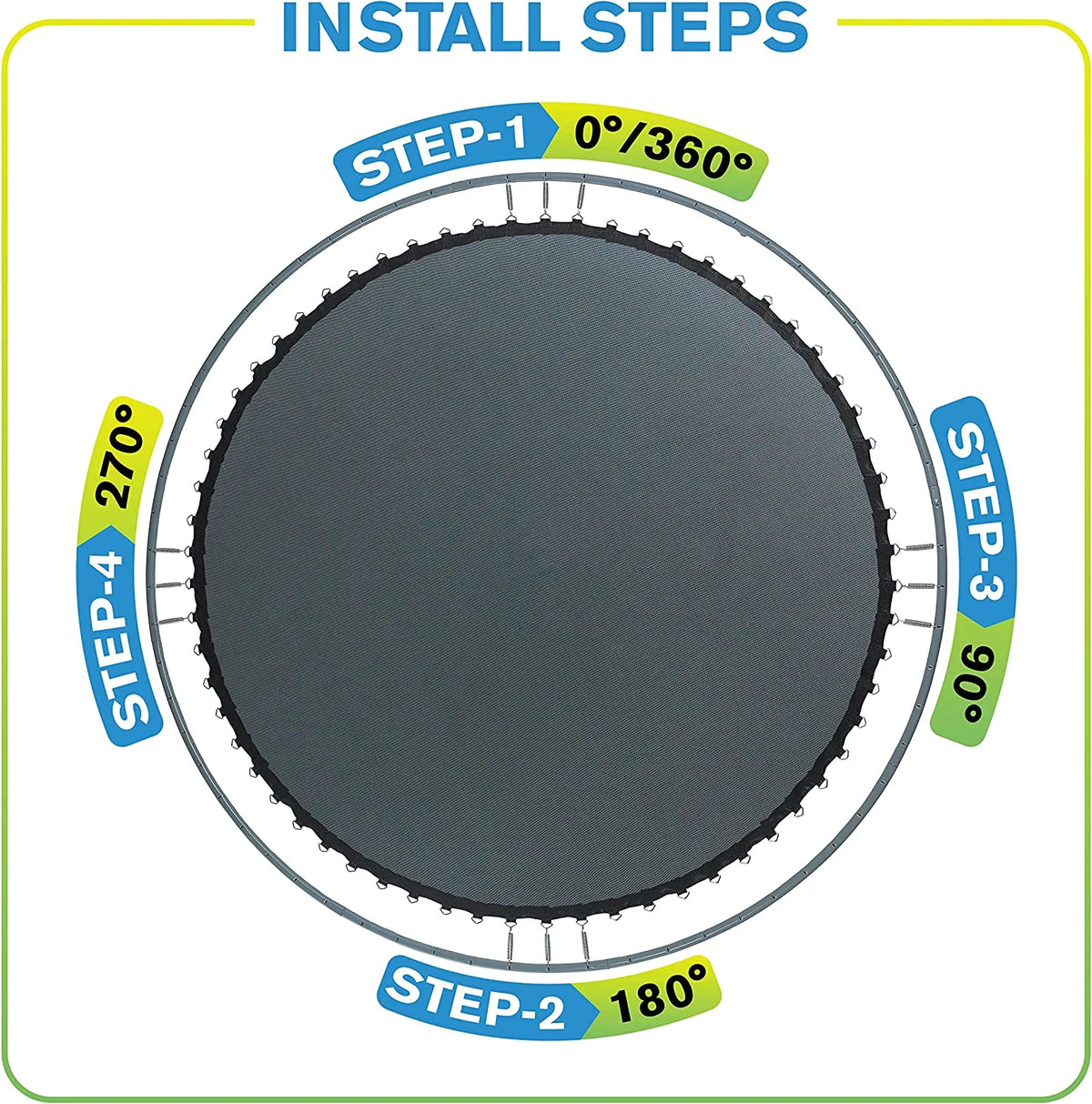 60 V-Rings Jumping Surface for 11' Trampoline M316661