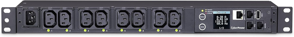 Switched Metered-By-Outlet PDU, 100-240V/15A, 8 Outlets, 1U Rackmount Q48878