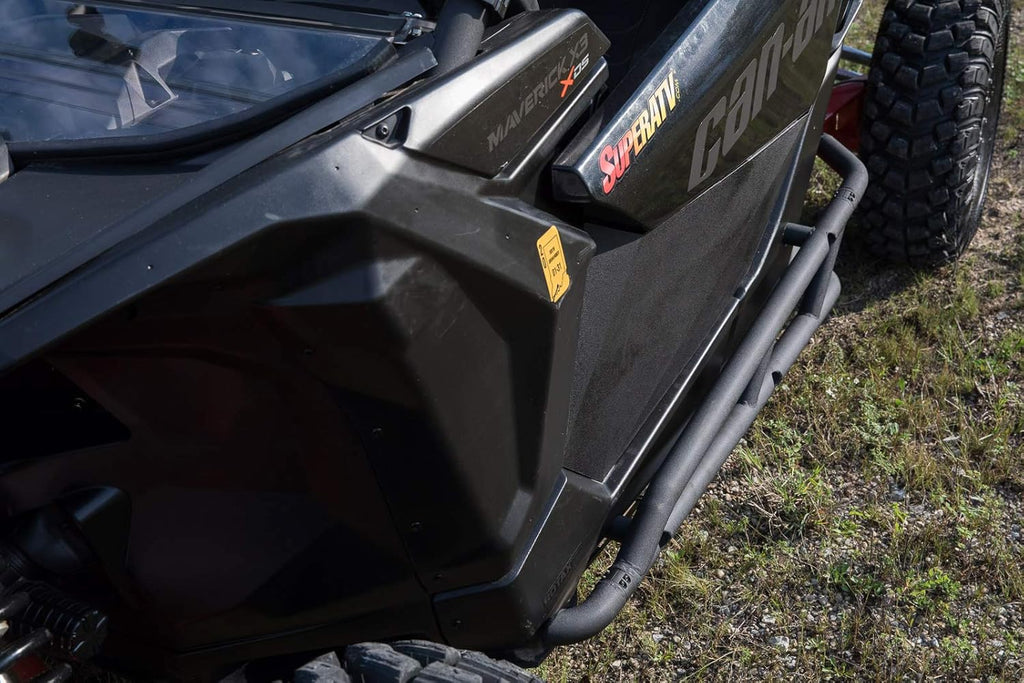 Heavy-Duty Nerf Bars with 1.75” Diameter Steel Tubing, Wrinkle Black Finish B2391