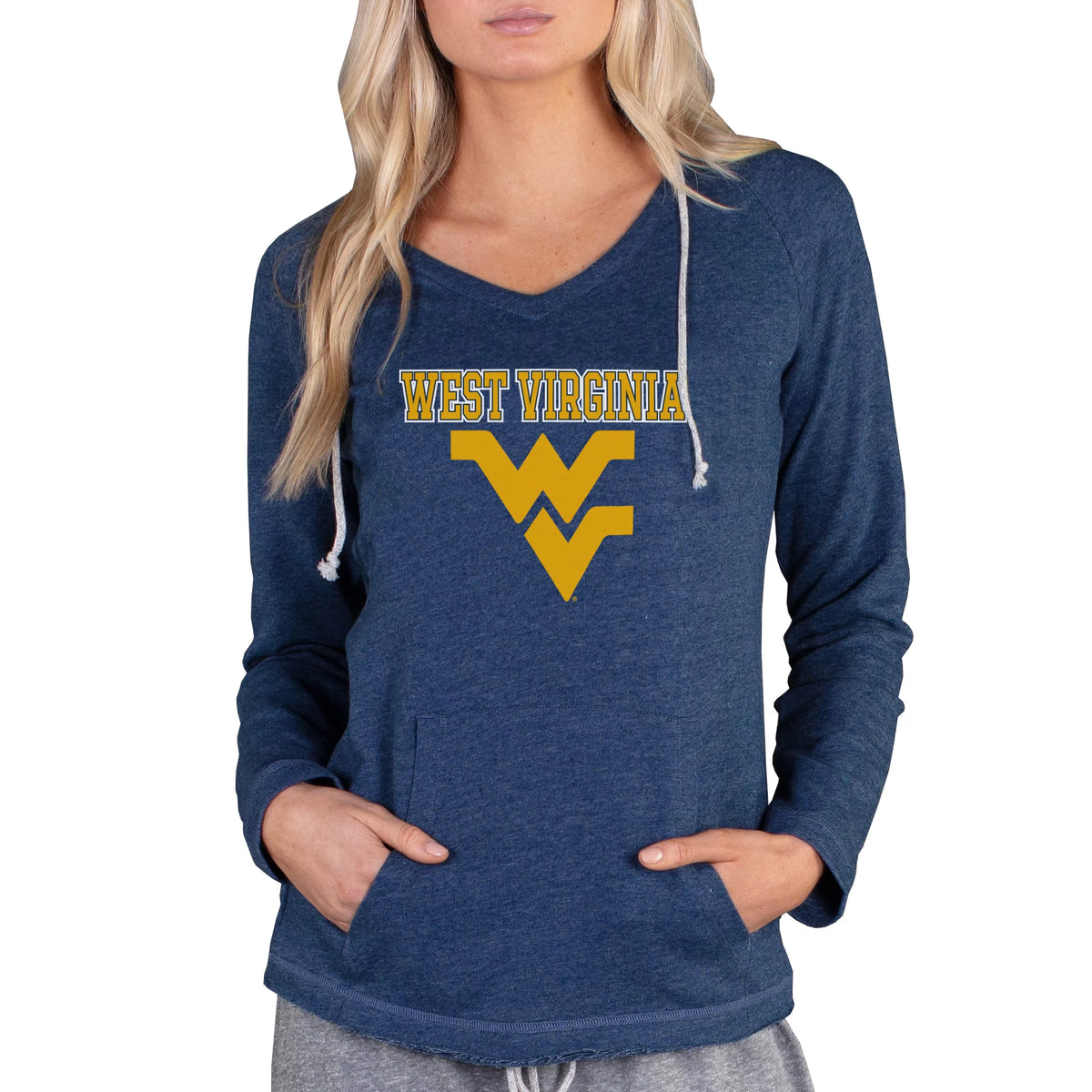Navy Lightweight Terry Pullover Hoodie W838