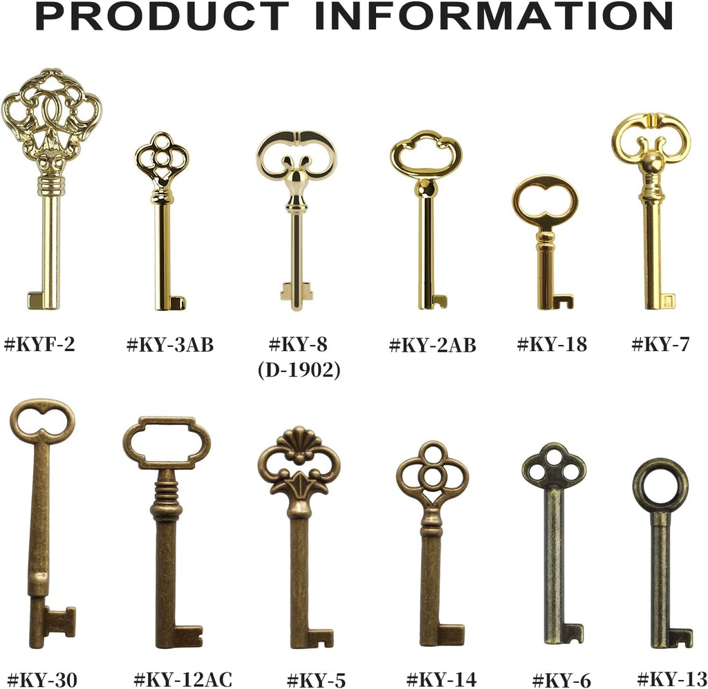 12-Key Universal Replacement Skeleton Keys Kit Z218