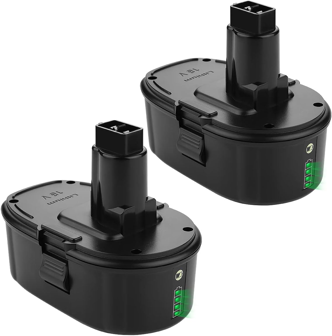 2Pack 5.0Ah Lithium Battery for Dewalt 18V A5463