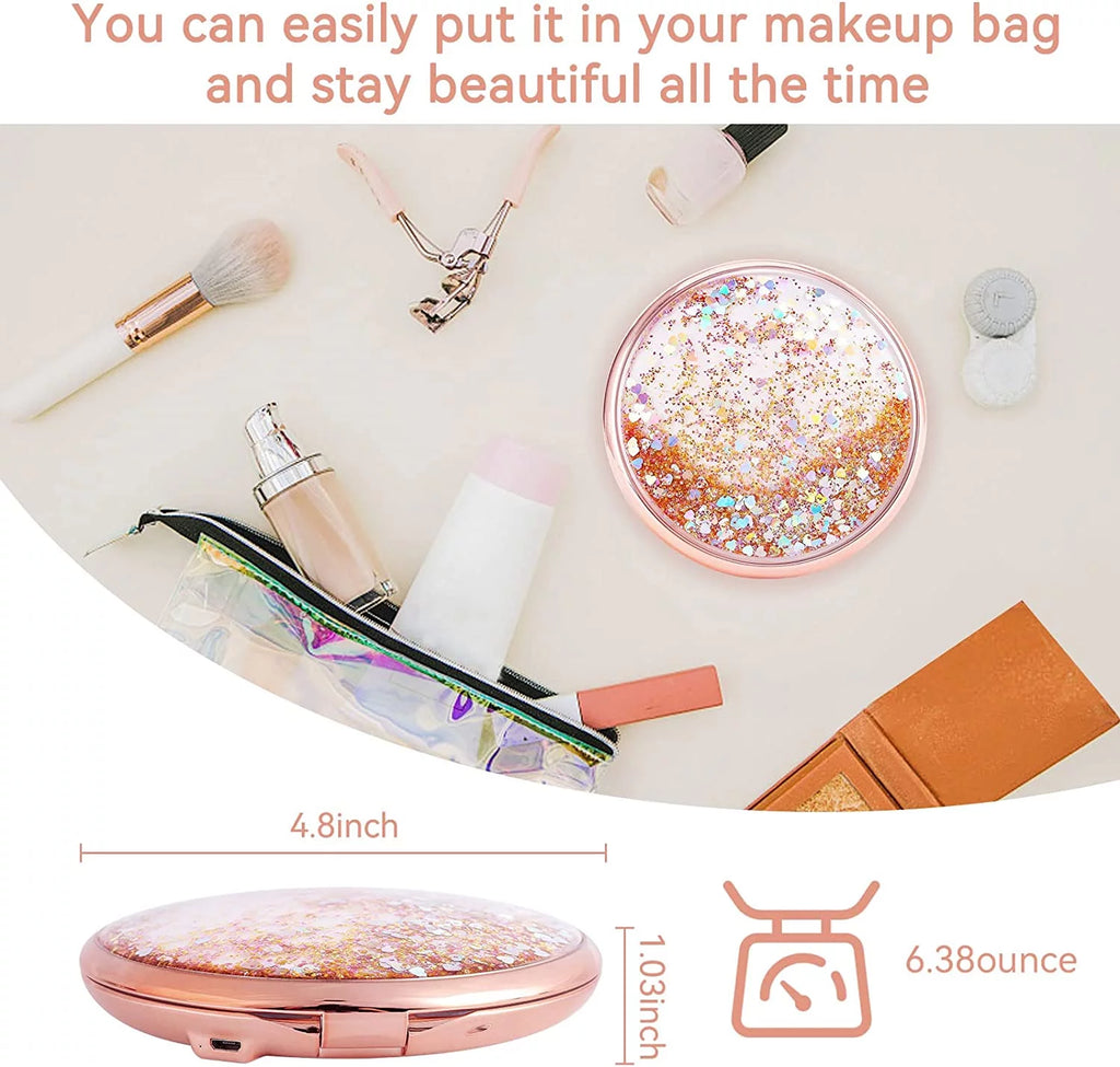 5 inches 1x/25x Magnification Makeup Mirror with LED Lights S9509