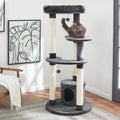 Dark Charcoal Faux Fur Cat Tree Y18694
