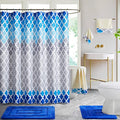 Chocolate Brown Leaf Print Bathroom Rugs, Shower Curtain and Towel Set N45228