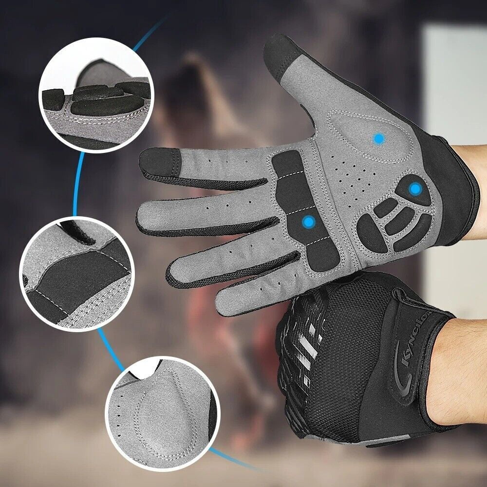 Full Finger Breathable Gel Pad Cycling Gloves W790892