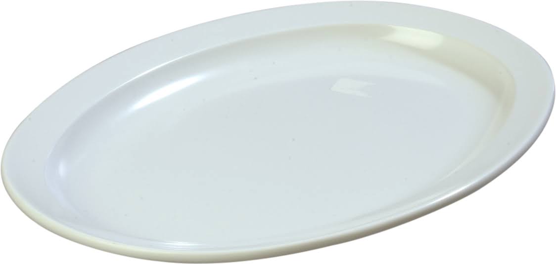 White Oval Platter E7209