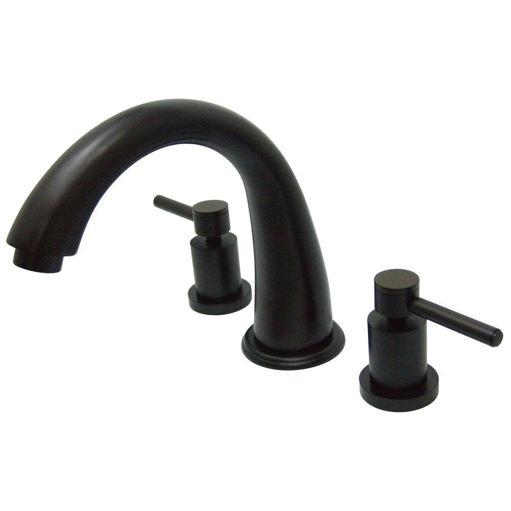 Satin Nickel Two-Handle Roman Tub Filler L7413
