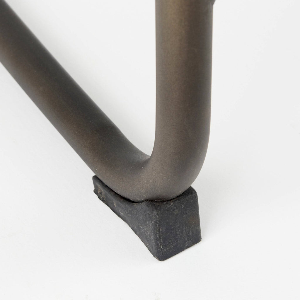 Black Leather Counter Stool Z4960