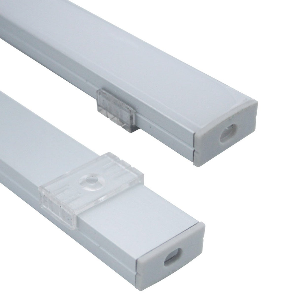 6-Pack 1 Meter LED Strip Aluminum Channels with Diffused Cover J3564