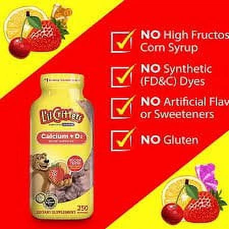 150 Ct Calcium Gummy Bears With Vitamin D Z8704