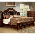 California King Brown Cherry Panel Bed E2539