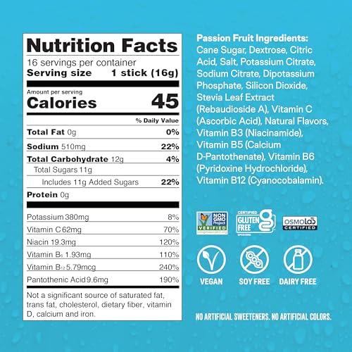 Lemon Lime Electrolyte Powder Drink Mix 16 Servings E9784