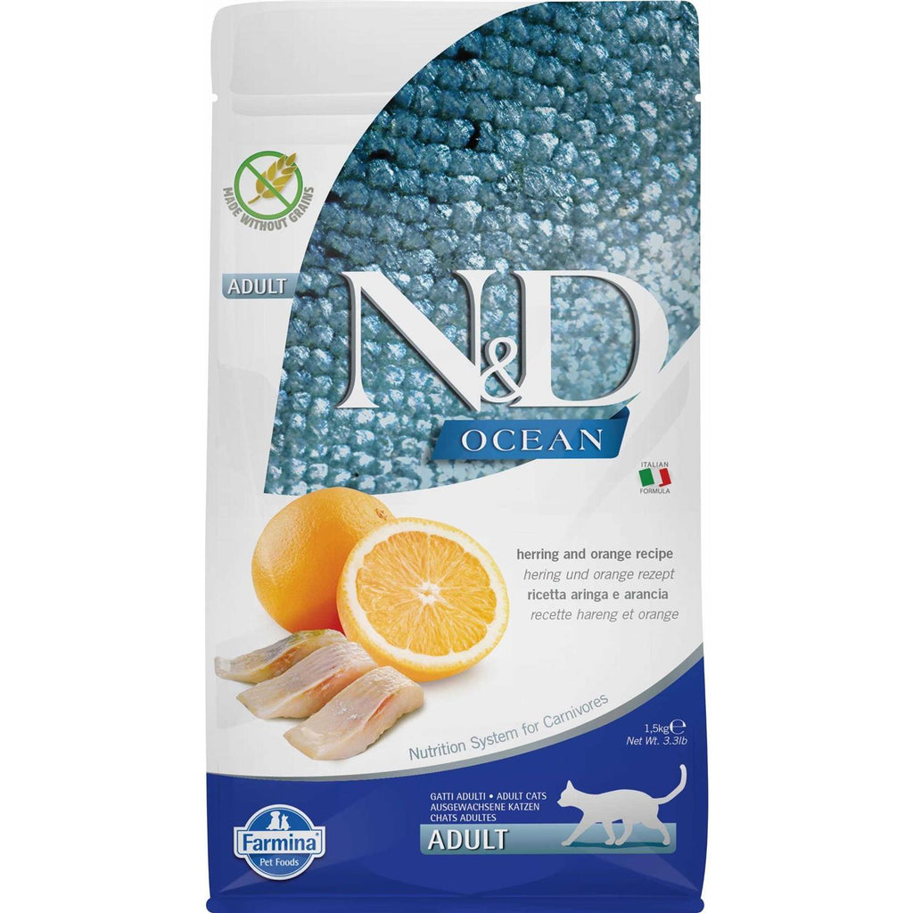 Herring & Orange Adult Dry Cat Food W2427