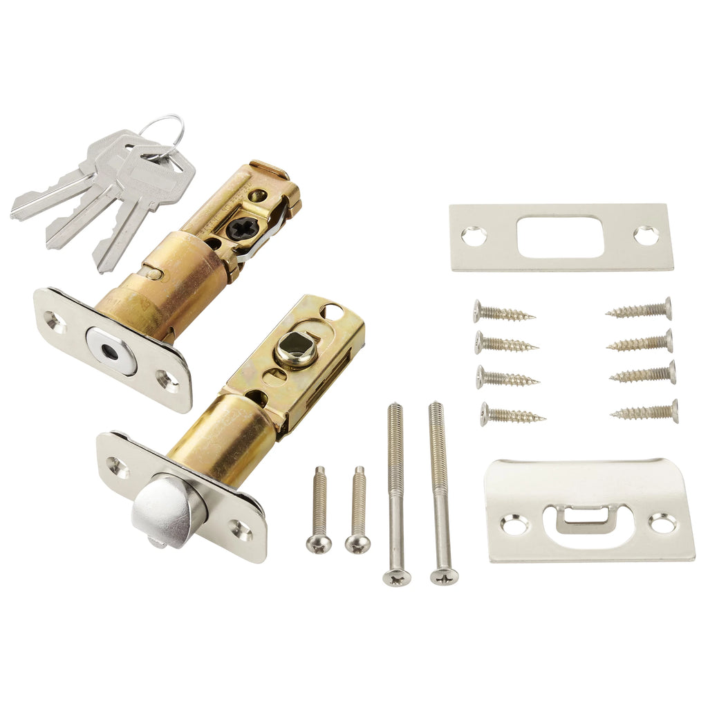 Polished Brass Doorknob and Deadbolt Combo Pack Q3963