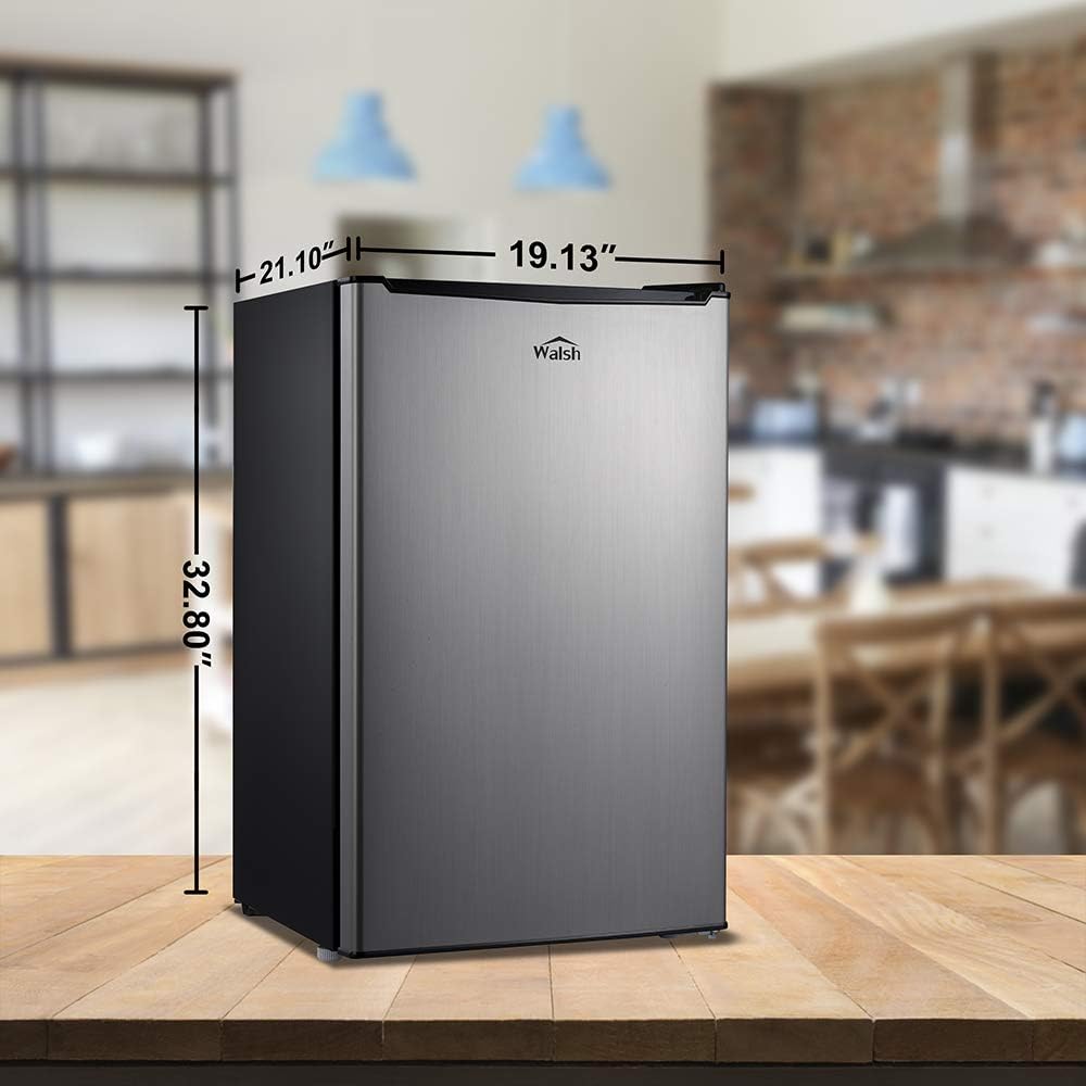 Compact Refrigerator, 3.5 Cu.Ft, Stainless Steel Look W299