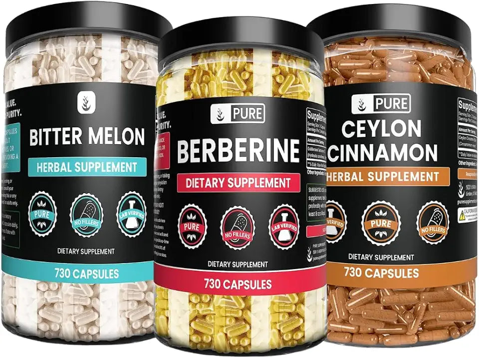 Berberine, Bitter Melon, and Ceylon Cinnamon Capsules 730 Capsules L83721