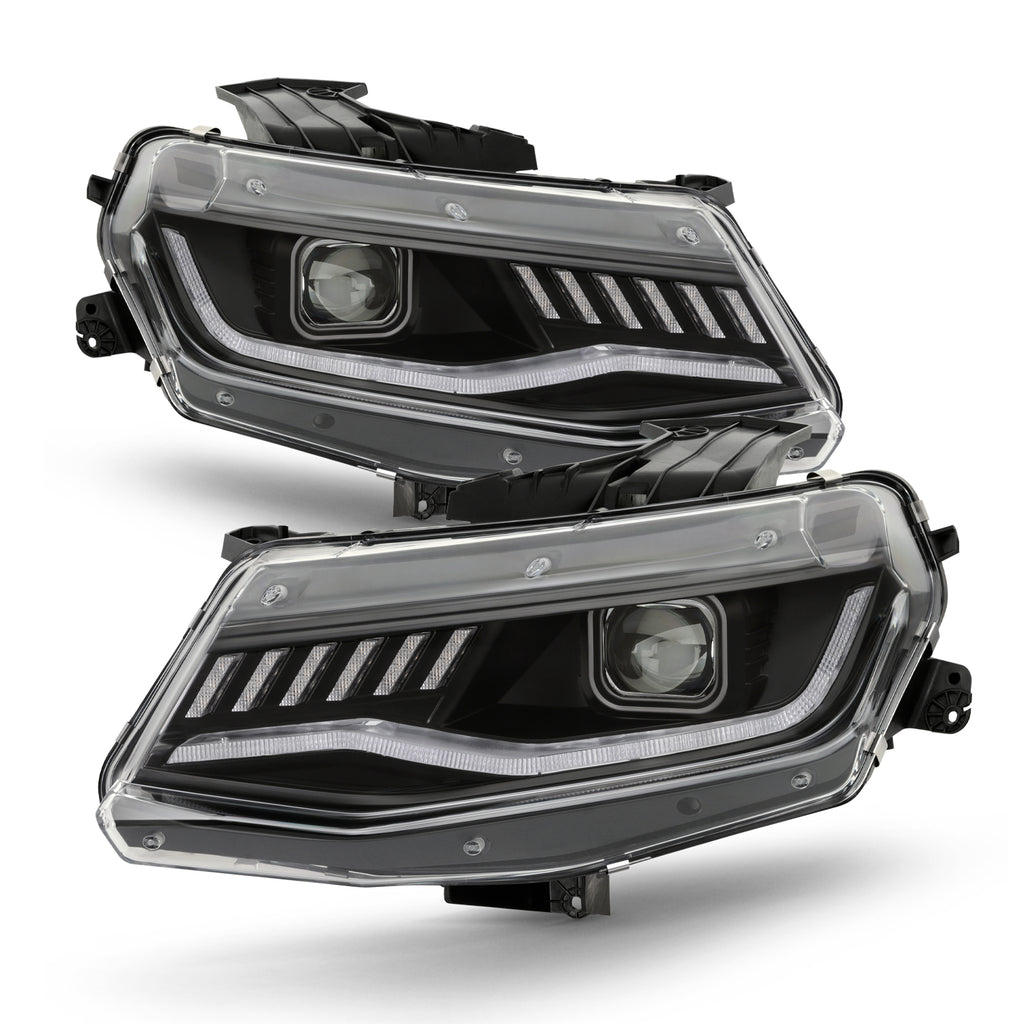 Black LED Projector Headlights Pair C5099