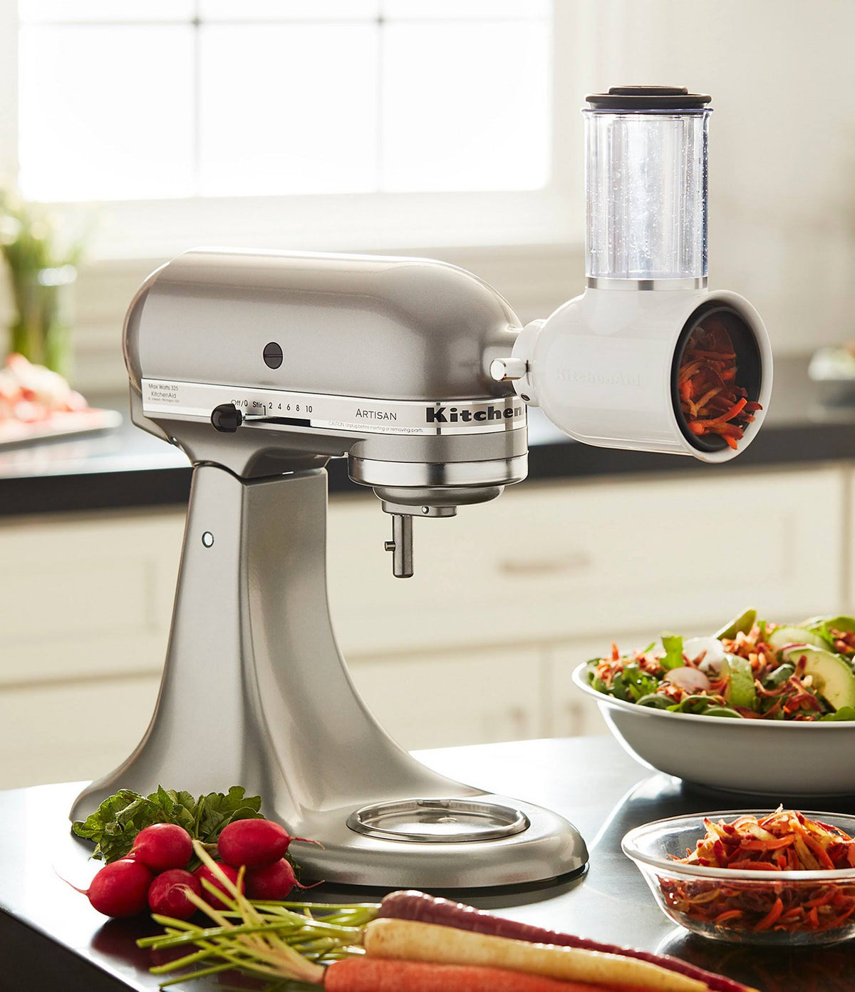 5 Quart Tilt-Head Stand Mixer with Fresh Prep Slicer/Shredder Attachment I184
