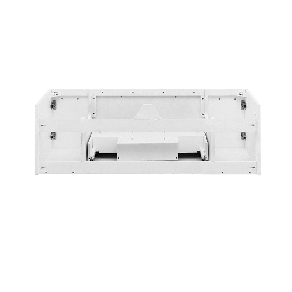 White 48x22 Wall Hung Double Undermount Sink Bathroom Cabinet G46498