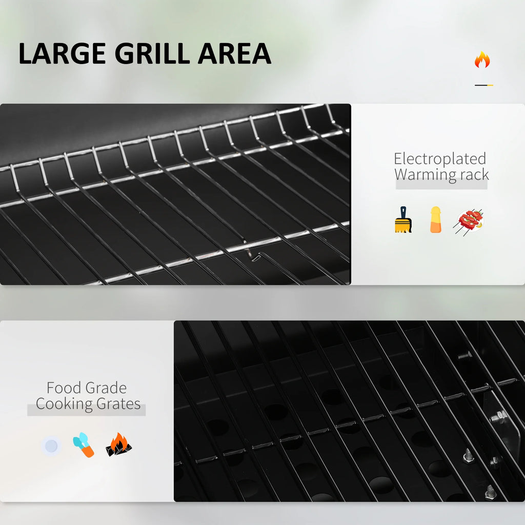 Black Charcoal BBQ Grill S198