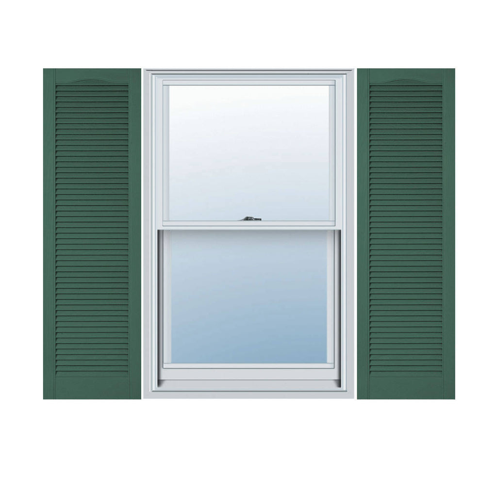 Forest Green Vinyl Open Louver Shutters K269