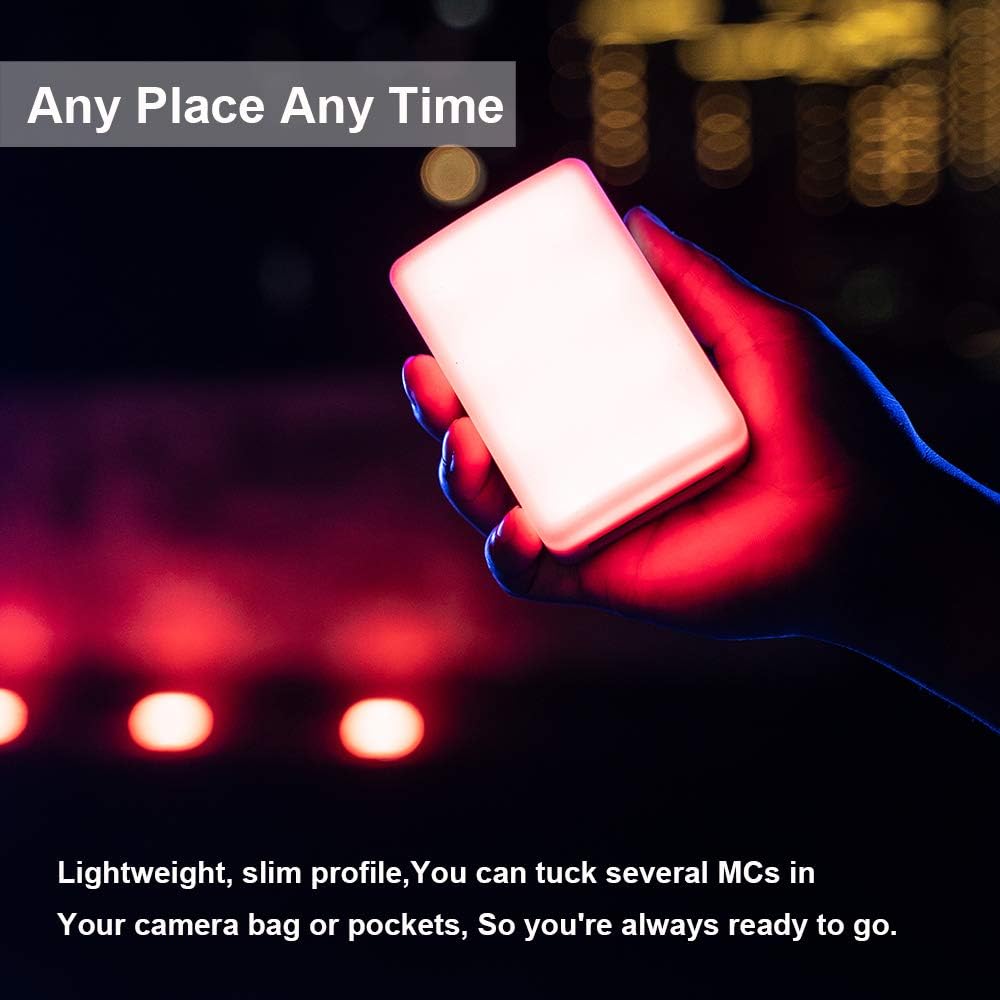 RGBWW On Camera Video Light with USB-C PD and Wireless Charging G8648