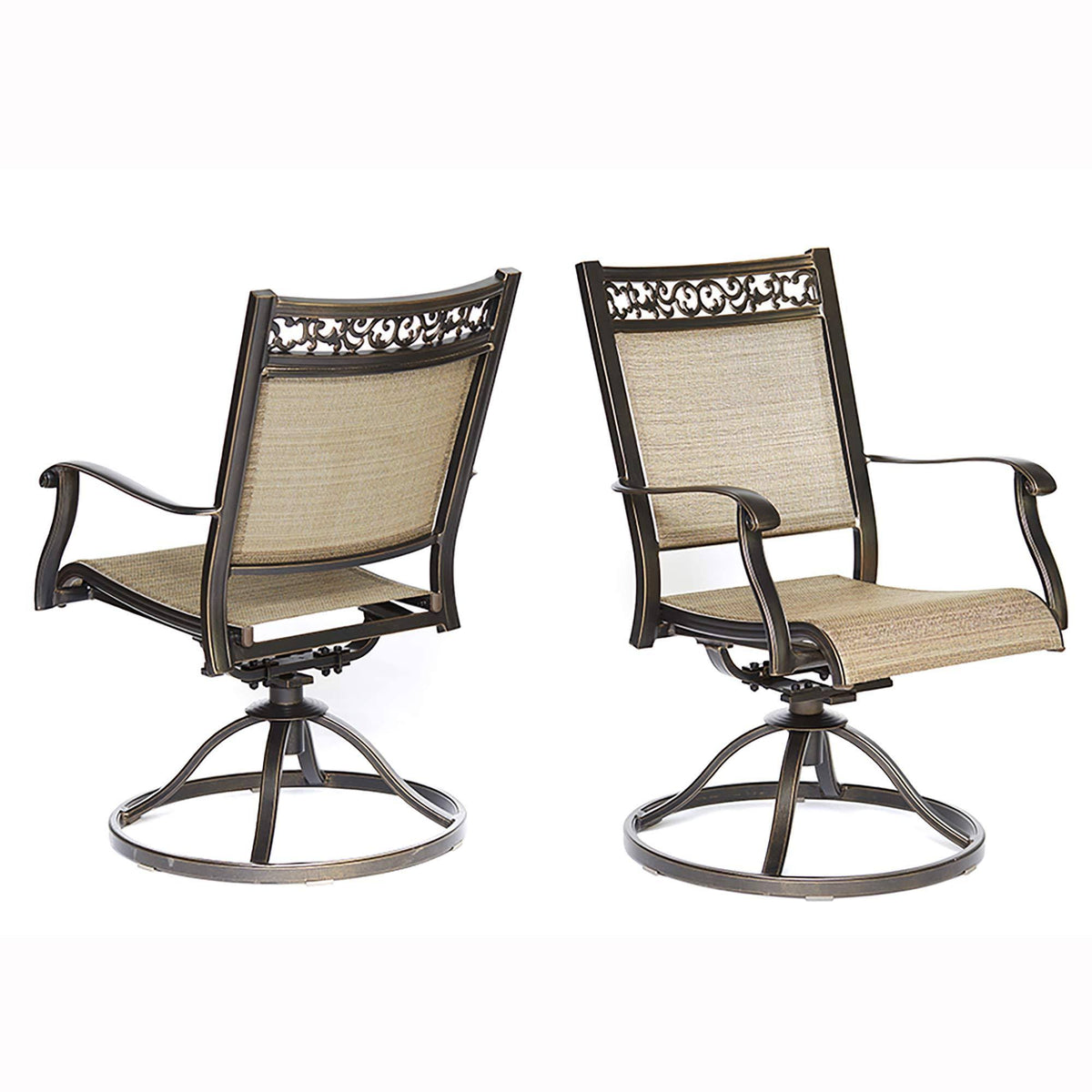 Swivel Rocker Patio Dining Chair 2 PC H556073