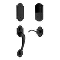 Satin Black Dummy Handleset for Left Handed Doors H72251