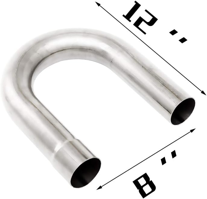 2.5'' T304 Stainless Steel 8PCS Exhaust Pipe Kit N9068