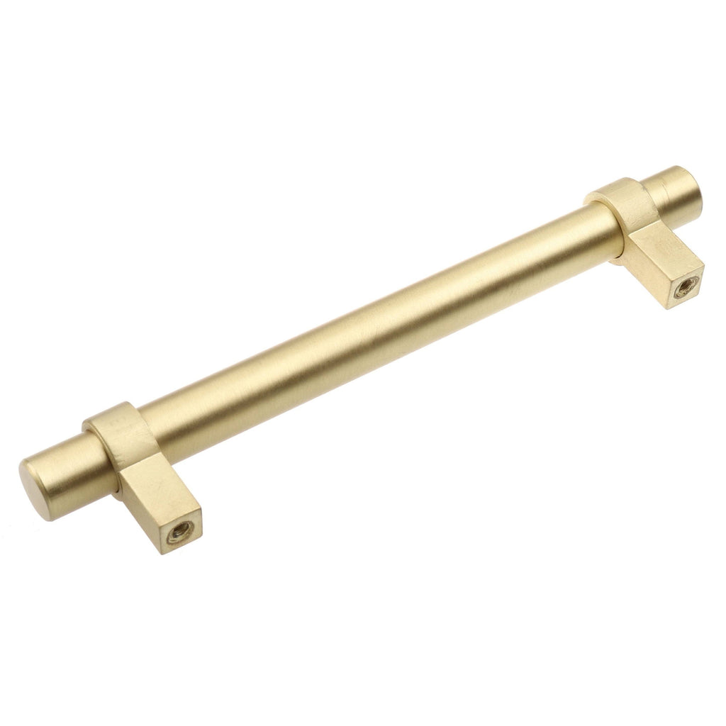 5-Inch Solid Satin Gold Euro Cabinet Bar Pulls (Pack of 25) W509