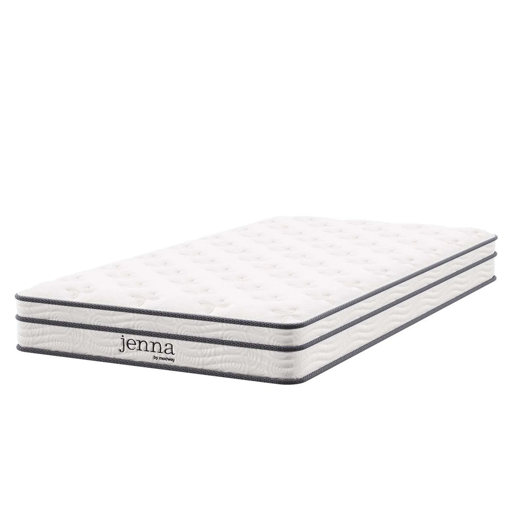 White Narrow Twin Innerspring and Foam Mattress T278