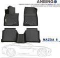 Odorless All Weather Car Floor Mats Full Set Front & Rear Row Z581