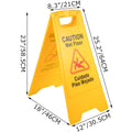 12 Pack Yellow Double Sided Plastic Wet Floor Sign H7688