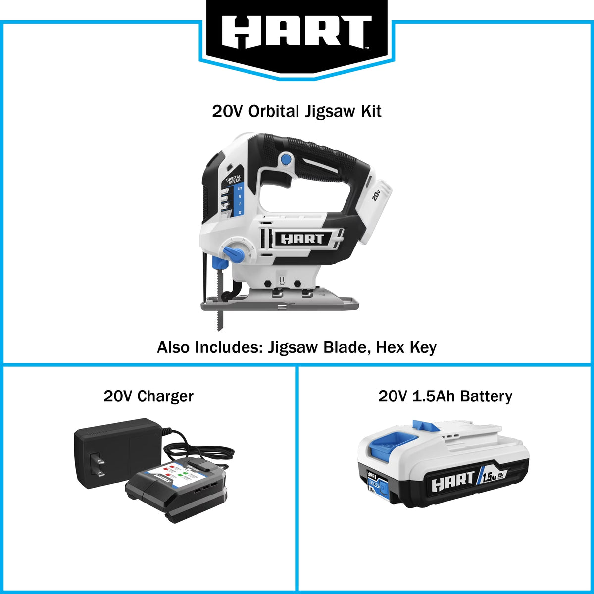 Cordless Orbital Jigsaw Kit T52989